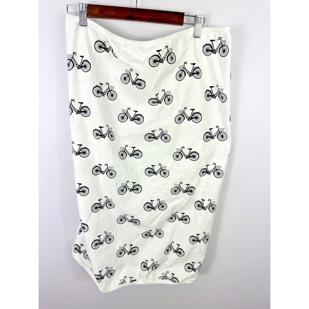 Monica + Andy Organic‎ Cotton Cream Black Bicycle Bike Baby Blanket Boy Girl